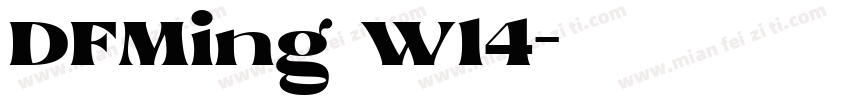 DFMing W14字体转换